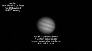 Planetary Imaging | With and Without A UV/IR Cut Filter