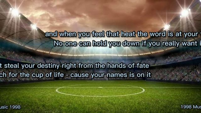 Ricky Martin - The Cup Of Life (Lyrics Video english version) - (FIFA Word Cup 1998) смотреть онлайн