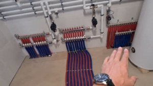 Отопление и водоснабжение в доме из газобетона.