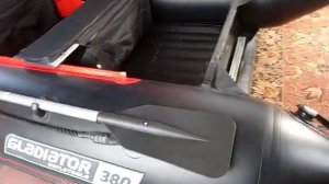 ЛОДКА ПВХ ГЛАДИАТОР е380 НДНД подготовка к сезону