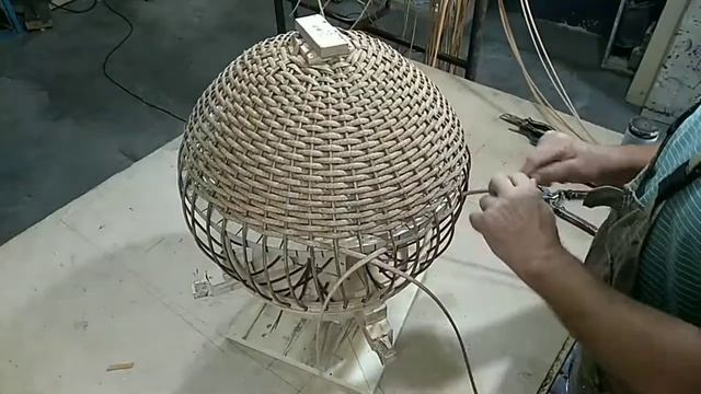 Абажур из искусственного ротанга смотреть онлайн