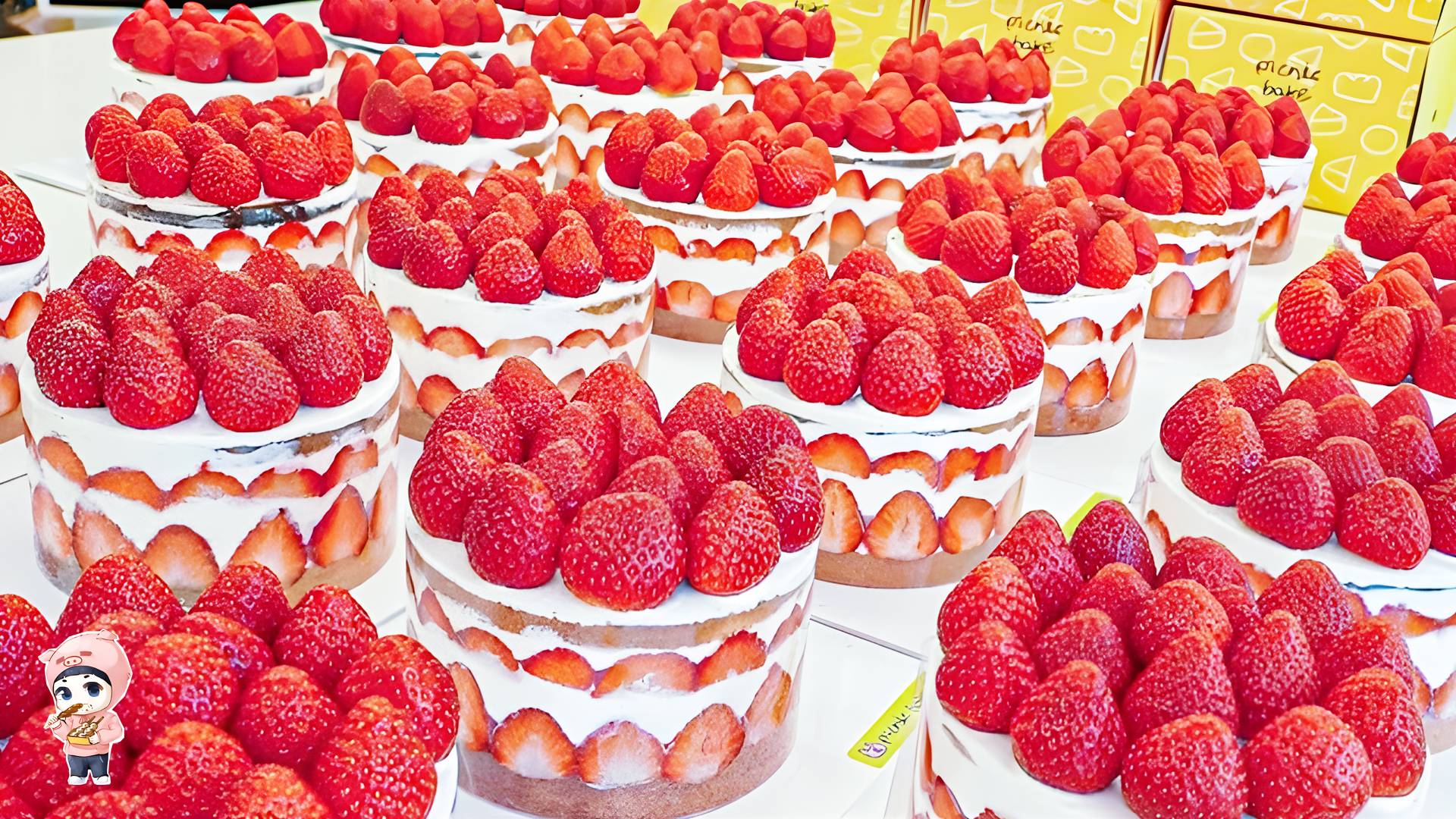 Потрясающее качество торта! Как приготовить клубничный торт – корейская уличная еда смотреть онлайн