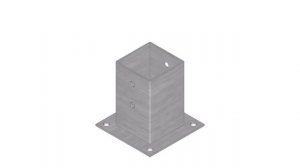 Опора для столба плоская. Конструкция, применение www.maysterfix.com