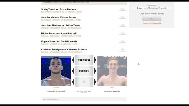 UFC Fight Night: Yusuff vs. Barboza | Full Card Fight Picks in 3 Minutes