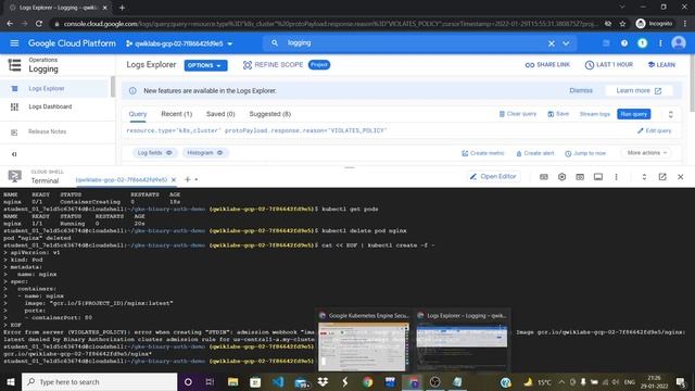 Google Kubernetes Engine Security: Binary Authorization