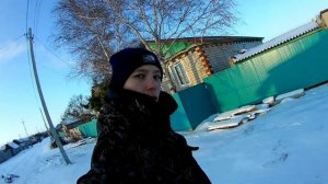 Катаемся по снегу на велосипеде