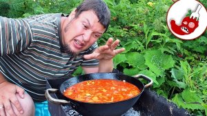 Бограч. Мадьярский суп-гуляш в казане на костре.