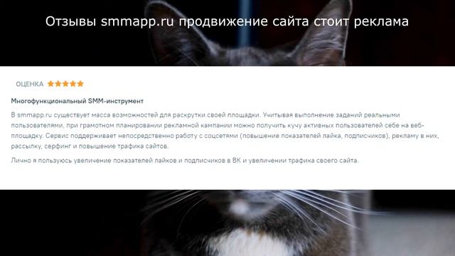 Отзывы smmapp.ru продвижение сайта в топ яндекса реклама смотреть онлайн