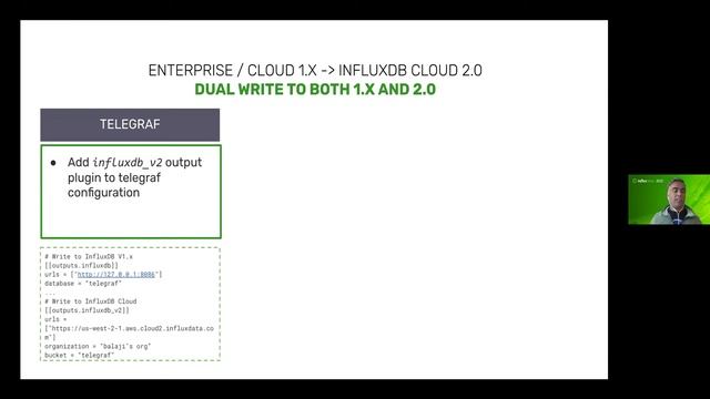 Balaji Palani | Path to InfluxDB 2.0: Seamlessly Migrate 1.x Data | InfluxDays смотреть онлайн
