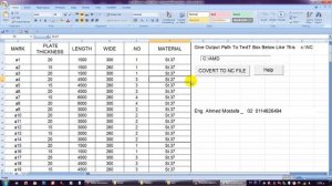 Convert From Excel Table To NC File  (دروس تعليمية)