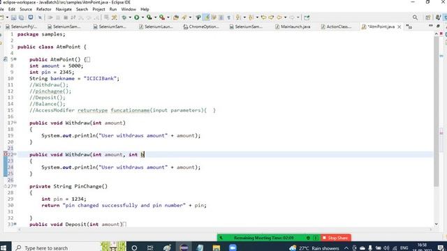 Functions and Constructors in Java