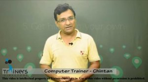 Microsoft Office, Excel, HTML Trainer - Chintan @ TD