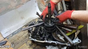 ремонт коробки ваз 2110,2109 включились две передачи