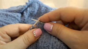 Вязание спицами платье рукав  реглан How to knit a woman's dress.