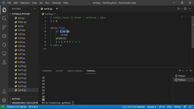 Break , Continue , Pass keywords in Python in Hindi || Python Free tutorial #16 || Death Code
