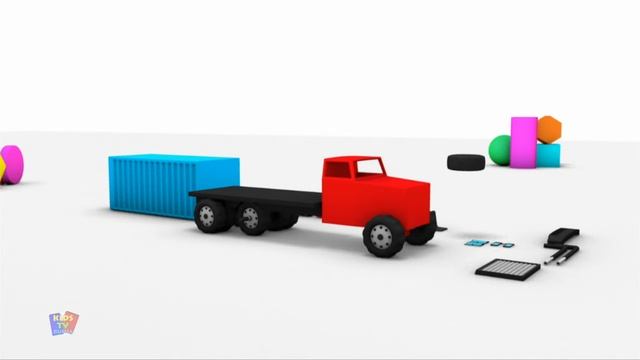 Формирование американского грузовика развивающее видео про транспорт для детей смотреть онлайн
