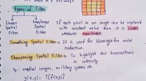 Spatial Filtering in Image processing in hindi | Lec-16