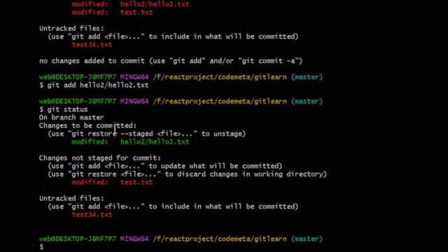 Git Tutorial: Git Add Command Or Vscode Stage Changes Add into Local Repository
