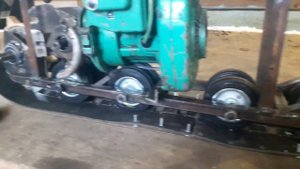 Ставим катки на наш МИНИ танк/Самодельный снегоход.