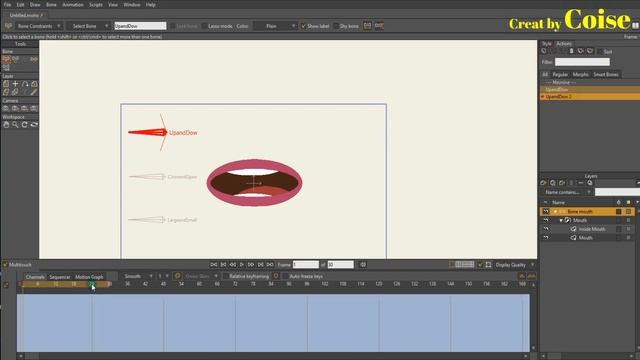 How to make Mouth Animation - Coise - Anime Studio - Moho tutorial 2019 смотреть онлайн