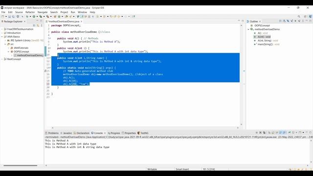 Method Overload VS Method Override||Java OOPS Concept ||Polymorphism in Java|| смотреть онлайн