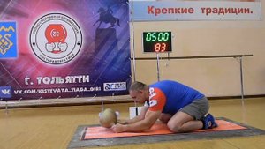 Наибольшее количество подъемов гири запястьем за фиксированное время