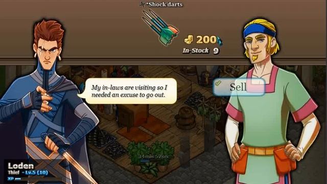 Shopping here requires much walking. [Swords & Potions 2] смотреть онлайн