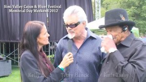 Finis Tasby & Terry Hanck Chat With Kelly Z @ The Simi Valley Cajun & Blues Fest 2012