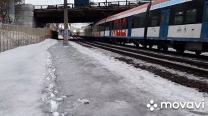 Поезда на перегоне Москва-Товарная-Курская - Люблино (о.п. Текстильщики). 25.01.2021