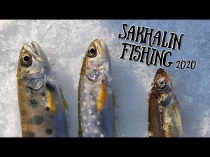 Рыбалка на Сахалине 2020.  Зимняя рыбалка на реке. Sakhalin fishing.