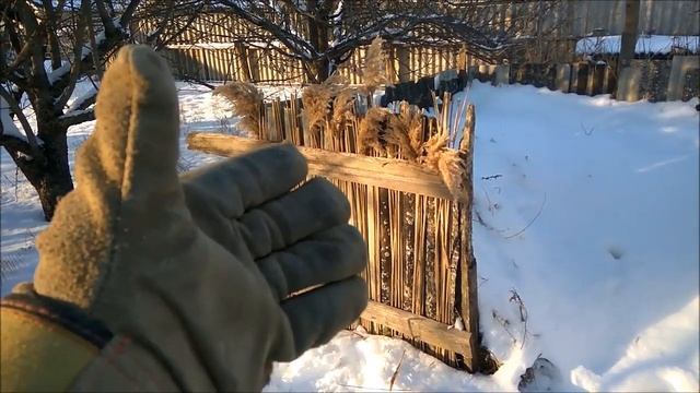 Декор шиферного забора камышом/Новая Жизнь смотреть онлайн