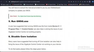 Gigabyte Control Center Not Working | Problem Fixed