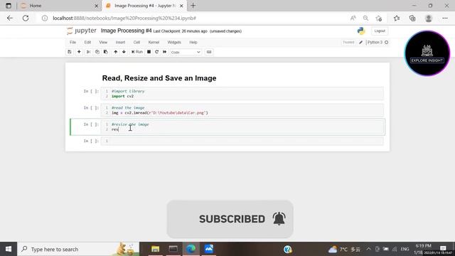 OpenCV Python Tutorial for Beginners - How to Read, Resize and Save an Image | Image Processing