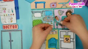 HOSPITAL PAPER QUIET BOOK DOCTOR &MEDICAL KIT CRAFTS FOR KIDS