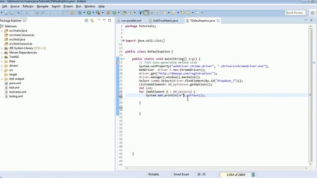 How to Print all the values in a dropdown in Selenium Webdriver (Java)