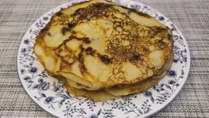 Блинчики с Изюмом на Кефире без яиц - такие мягкие, тают во рту?