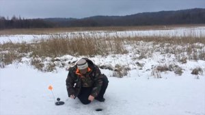 видео о ловле щуки по первому льду