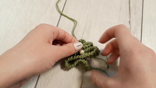 Елочки на елочку. Вяжем из остатков пряжи спицами. Мастер-класс