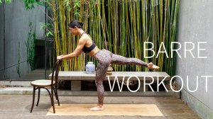 15 MIN LOWER BODY BARRE WORKOUT || Strong Legs & Glutes - Move With Nicole