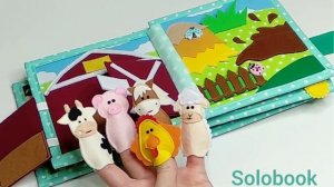 Книга из фетра для Арсения. Развивающая книжка-малышка с именем малыша на корешке.