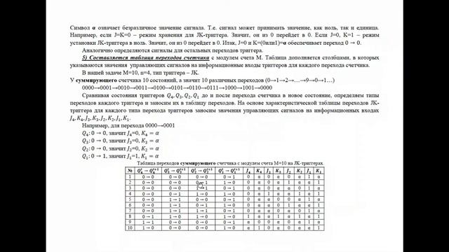 РК6. Схемотехника. Счётчики: синтез синхронных двоичных счётчиков с заданным модулем счёта