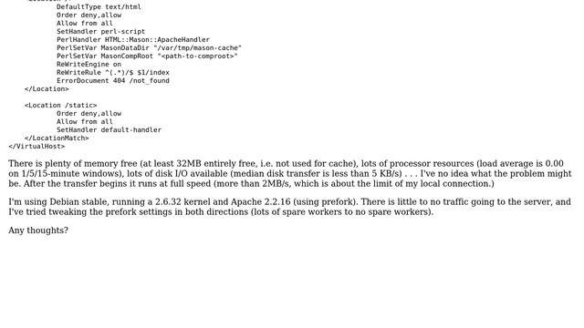 DevOps & SysAdmins: Extremely high apache 2 initial response time, no system load смотреть онлайн