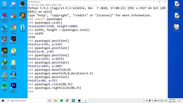 Python Automation | Learn How To Control The Mouse Using Python