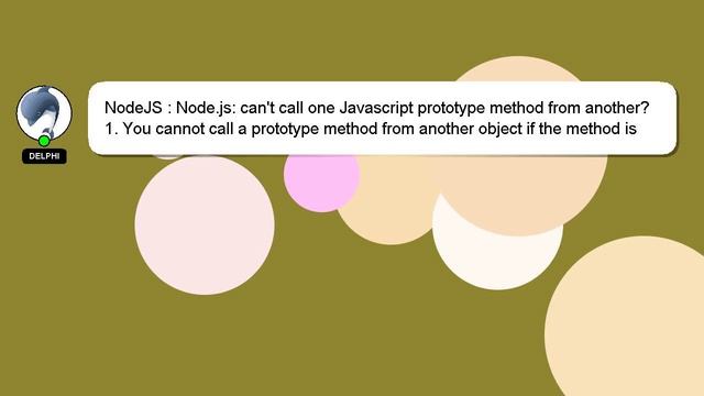 NodeJS : Node.js: can't call one Javascript prototype method from another?