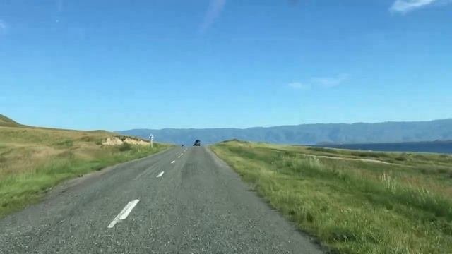 Дорога вдоль Бухтарминского водохранилища. Восточно-Казахстанская область.