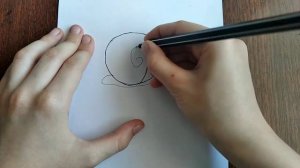 ЛЕГКИЙ и ПРОСТОЙ рисунок / Как нарисовать УЛИТКУ / How to draw a snail