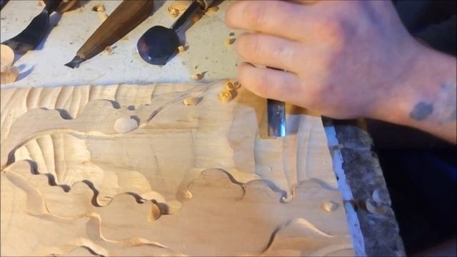 Вырезаем волны, #резное #панно  Work with a tree, do it yourself.