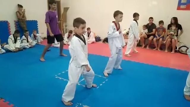 Тхэквондо. Защита белого пояса. Волгоград. Матвей Антюфеев