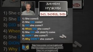 Зачем нужен "did" ? Уроки английского языка с Константином Ганушевичем