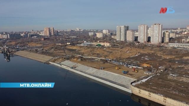Строительство нового объекта берегоукрепления в Волгограде завершено